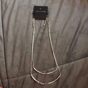 Silver layered necklace